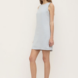Nadine Linen Mini Dress - Cloud