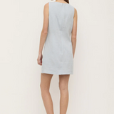 Nadine Linen Mini Dress - Cloud