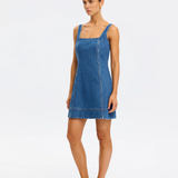 Oriana Denim Mini Dress - Indigo