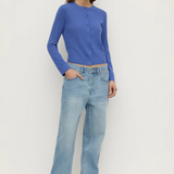 Orina Cotton Cashmere Cardigan - Blue