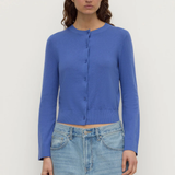 Orina Cotton Cashmere Cardigan - New Blue