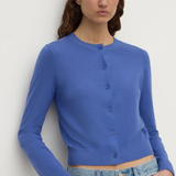Orina Cotton Cashmere Cardigan - Blue