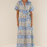 Carla Dress - Lagoona Tile