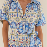 Carla Dress - Lagoona Tile
