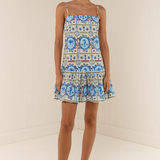 Lima Mini Dress - Lagoona Tile