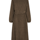 Paris Midi Dress - Dark Mocha