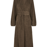 Paris Midi Dress - Dark Mocha