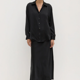 Pippa Silk Shirt - Black