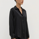 Pippa Silk Shirt - Black