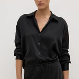 Pippa Silk Shirt - Black