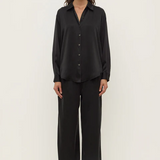 Pippa Silk Shirt - Black