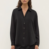 Pippa Silk Shirt - Black