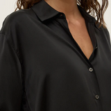 Pippa Silk Shirt - Black