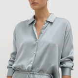 Pippa Silk Shirt - Cloud