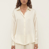 Pippa Silk  Shirt - Cream