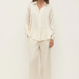 Pippa Silk  Shirt - Cream