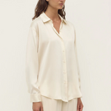 Pippa Silk  Shirt - Cream