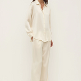 Pippa Silk  Shirt - Cream