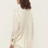 Pippa Silk  Shirt - Cream
