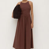 Posie Midi Dress - Espresso