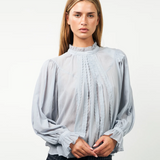 Presley Blouse - Dusty Blue