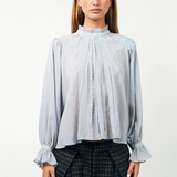 Presley Blouse - Dusty Blue