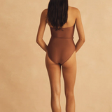 The Belted Keyhole One Piece - Roma Di Sera