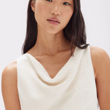 Reign Textured Midi Dress - Cream