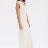 Reign Textured Midi Dress - Cream