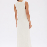 Reign Textured Midi Dress - Cream
