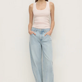 Robyn Scoop Neck Rib Tank - Soft Rose