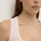 Robyn Scoop Neck Rib Tank - Soft Rose