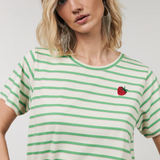 Roma Stripe Tee - Green