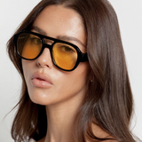 Ruby Sunglasses - Black/Lemon