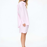 Mara Long Sleeve Shirt - Pinpoint - Candy Floss