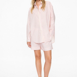 Mara Long Sleeve Shirt - Candy Floss/Black/White