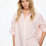 Mara Long Sleeve Shirt - Candy Floss/Black/White