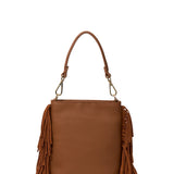 Coco Mini Bag - Tan Suede + Fringe