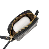 Tarin Airpod Pouch - Black Croc