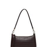 Haven Shoulder Bag - Cacao Croc