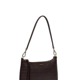Haven Shoulder Bag - Cacao Croc