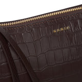 Haven Shoulder Bag - Cacao Croc