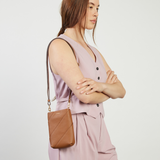 Maggie Crossbody - Tan Bias