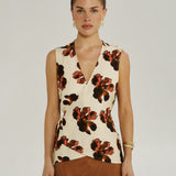 Wrap Vest - Butter Fleur