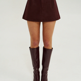 A Line Skirt - Syrah