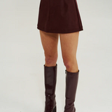 A Line Skirt - Syrah