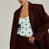 Vegan Suede Jacket - Syrah