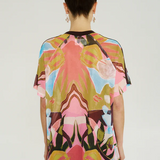 V Neck Mesh Tee - Wonderland