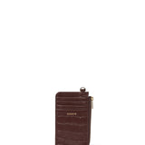 Winona Card Holder - Espresso Croc