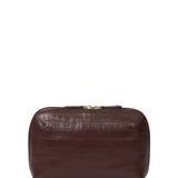 Tate Pouch - Espresso Croc